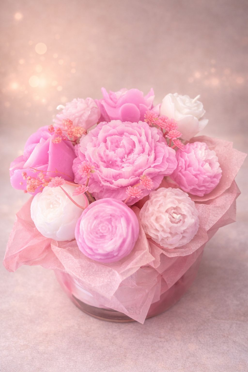 Finess Glass Candle Bouquet