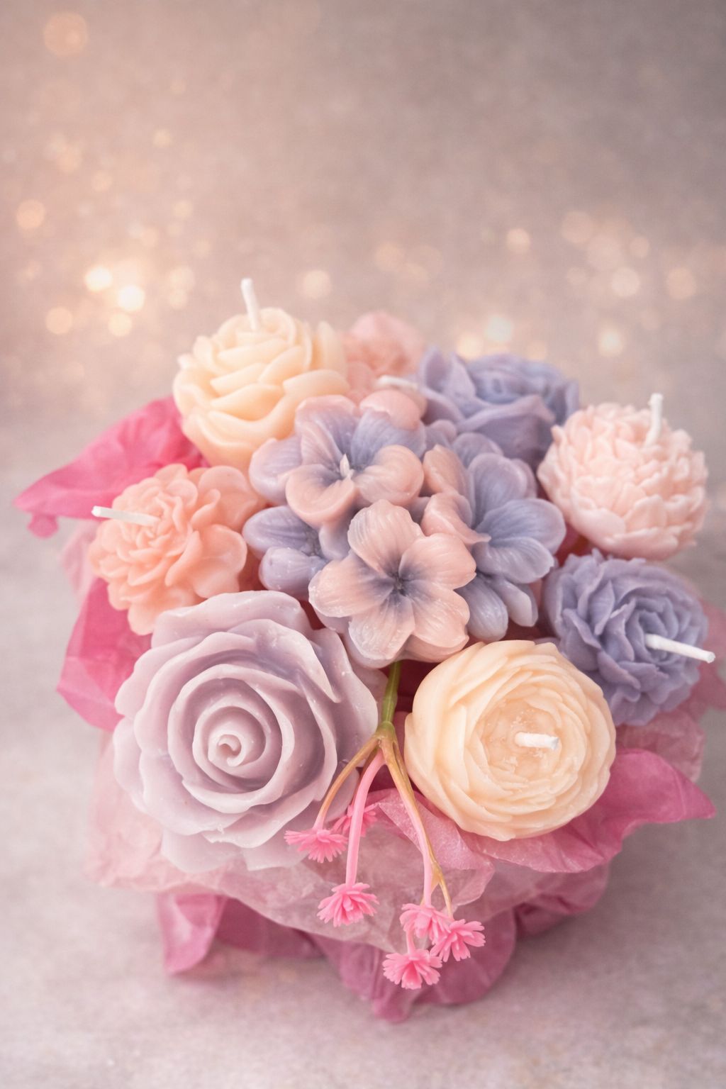 Finess Glass Candle Bouquet - Image 2